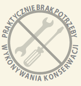 Praktycznie brak potrzeby wykonywania konserwacji w modelach eFlex